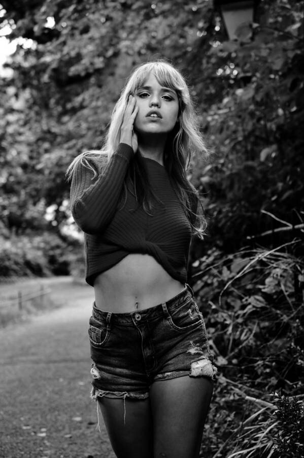 photographer Simon64 fashion modelling photo. angel in black and white.