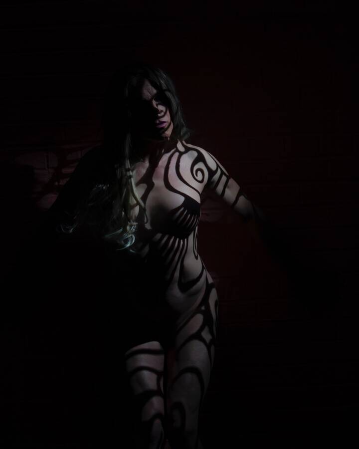 model Amber Rose implied nude modelling photo taken at Harbour Studio taken by Richard Sheppard