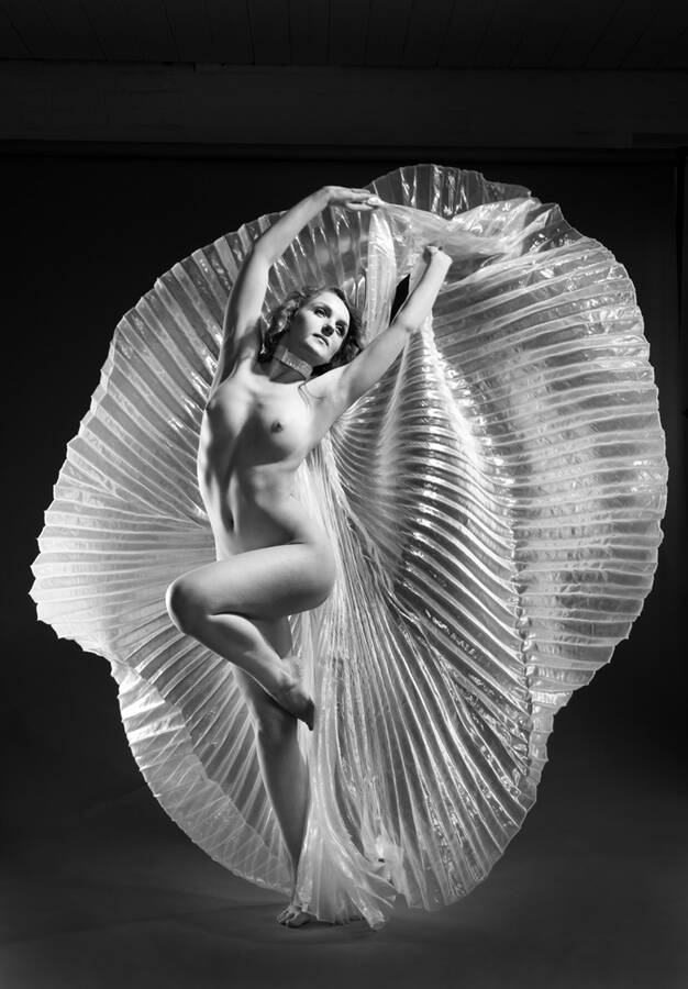 photographer Ray Barton glamour modelling photo taken at Studio with Ivory flame