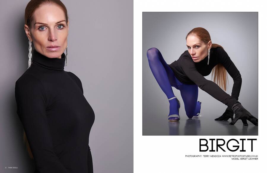 model Birgit published modelling photo