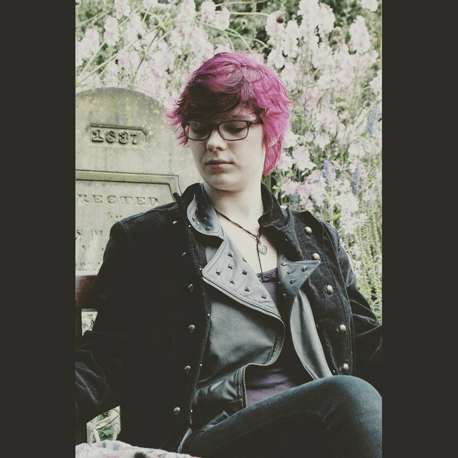 photographer SorbusPhotography alternativefashion modelling photo. 1st photoshoot with a friend so happy with this image taken back in 2015 .