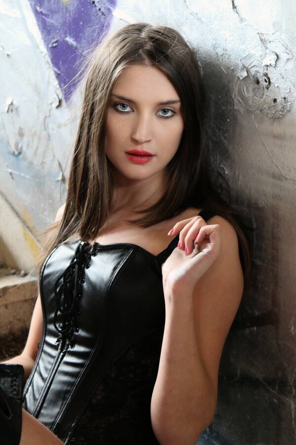 photographer Iceman gothic modelling photo taken at Huncoats power station with Charlie 2013