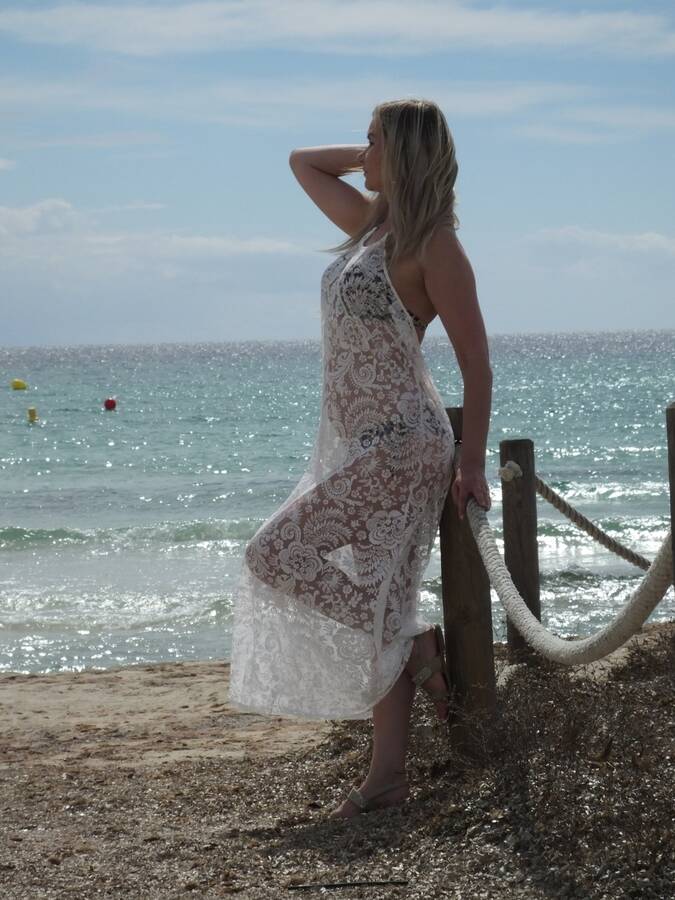 model Elle Mademoiselle swimwear modelling photo taken at Majorca