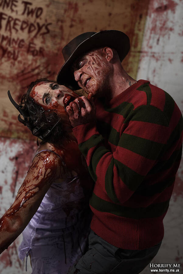 photographer HorrifyMeUK horror makeup modelling photo. if he kills you in your dream then you die for real.