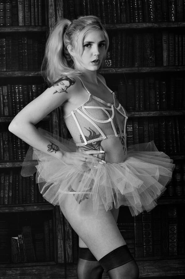 photographer Xbikerpete lingerie modelling photo. tutu.