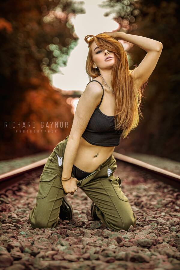 photographer richgaynor fashion modelling photo. dont give me any of your thoughts on train tracks this is a dead line not used   i dont ever use live tracks.