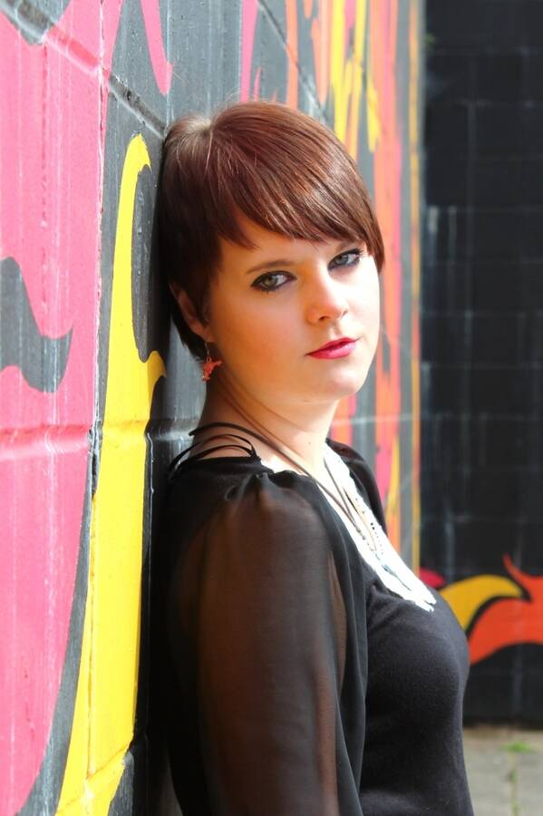 photographer FunHouse Photography portrait modelling photo taken at Glasgow city centre with @RachelRelentless