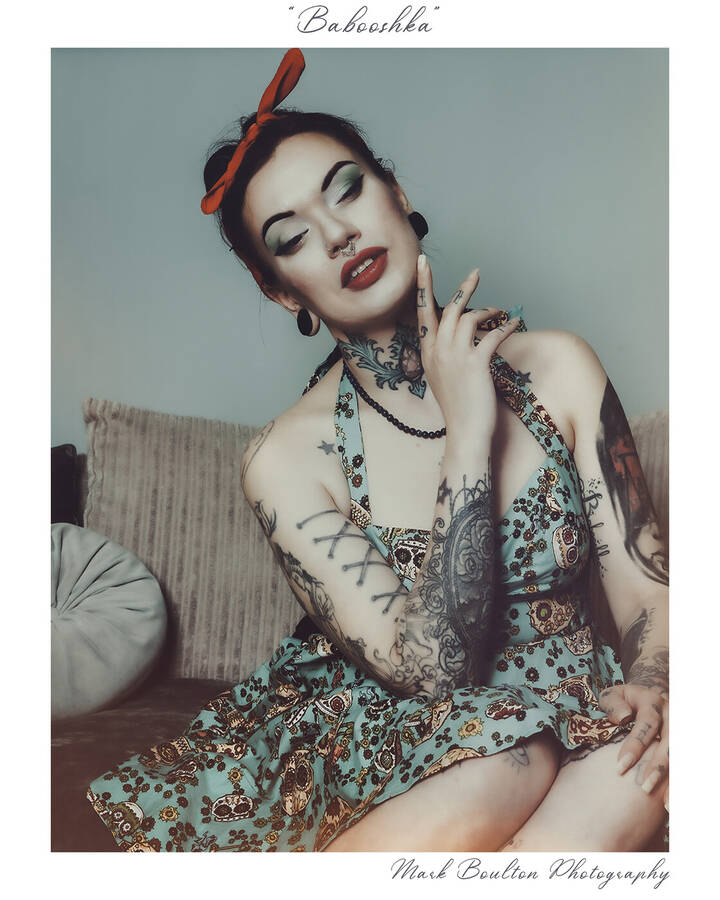 photographer Mark Boulton Photography pinup modelling photo taken at @Mark_Boulton_Photography with @Phillipa_babooshka