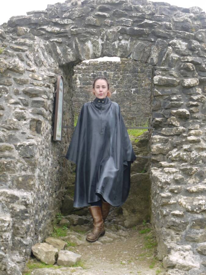 photographer richydab rainwear modelling photo taken at West Wales! with Lady Persephone