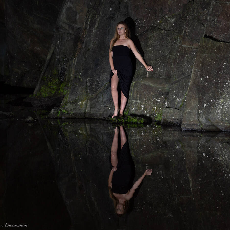 photographer PCD is Amcamman commercial modelling photo. cave in the lakes.