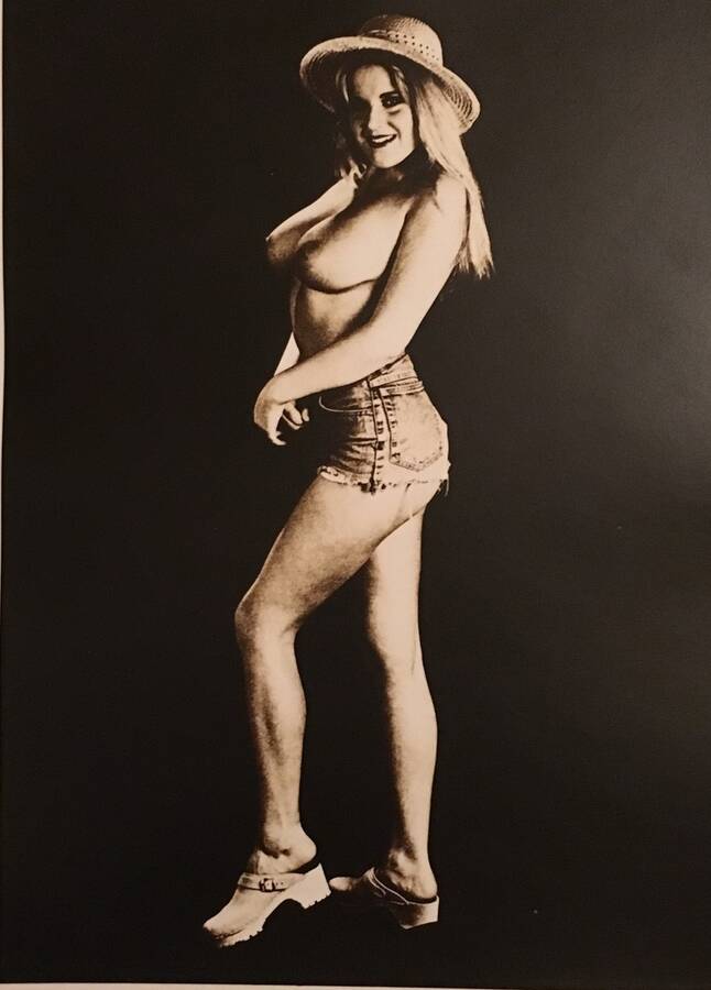 photographer martinrob topless modelling photo. lith print on forte black and white paper .