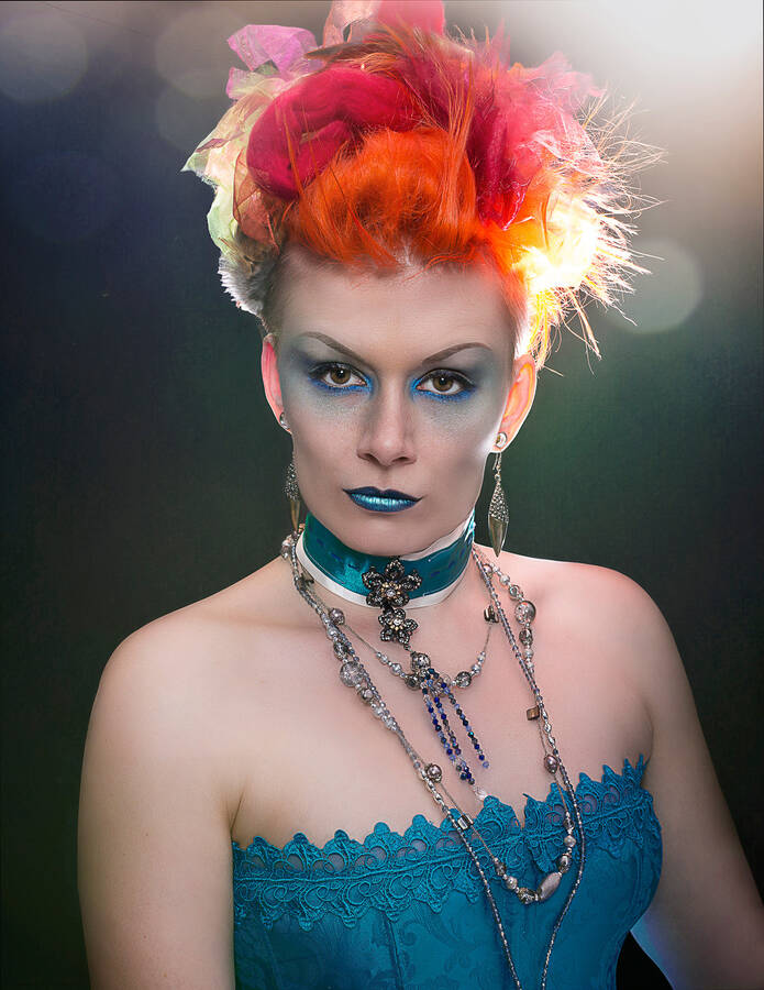 model A Savage hair modelling photo taken by Julene Evans