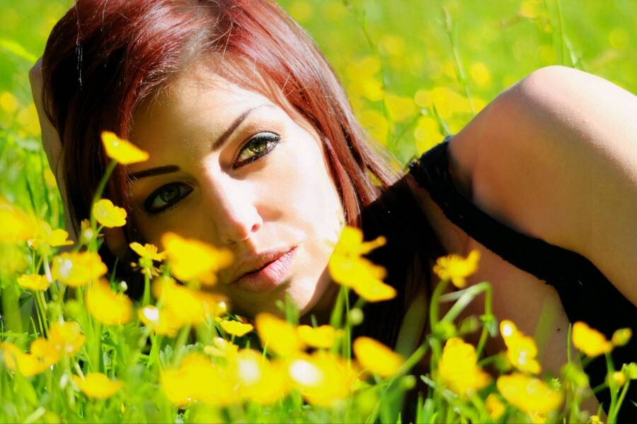 model Lulumay headshot modelling photo taken at St Catherines Abbey ,Lydiate ,Merseyside  taken by @clarkey81