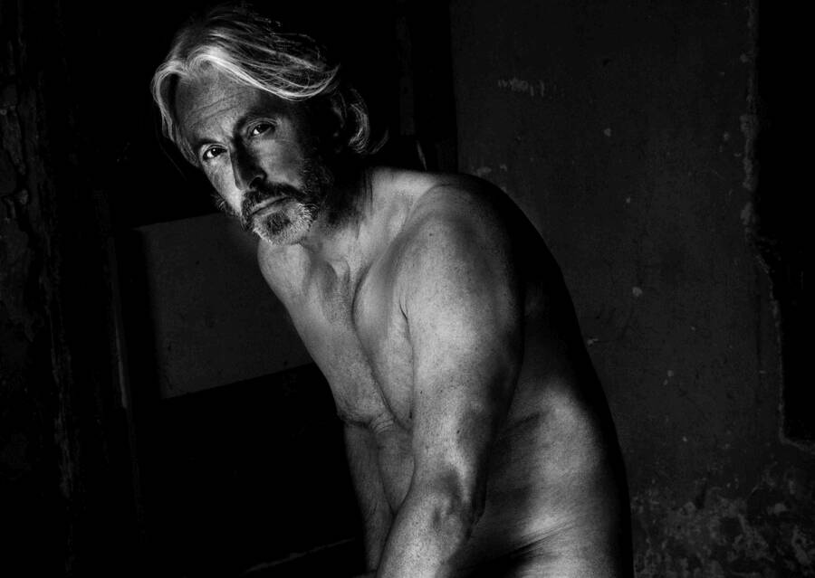 model Horace Silver implied nude modelling photo. picture  copyright sophie merlo.