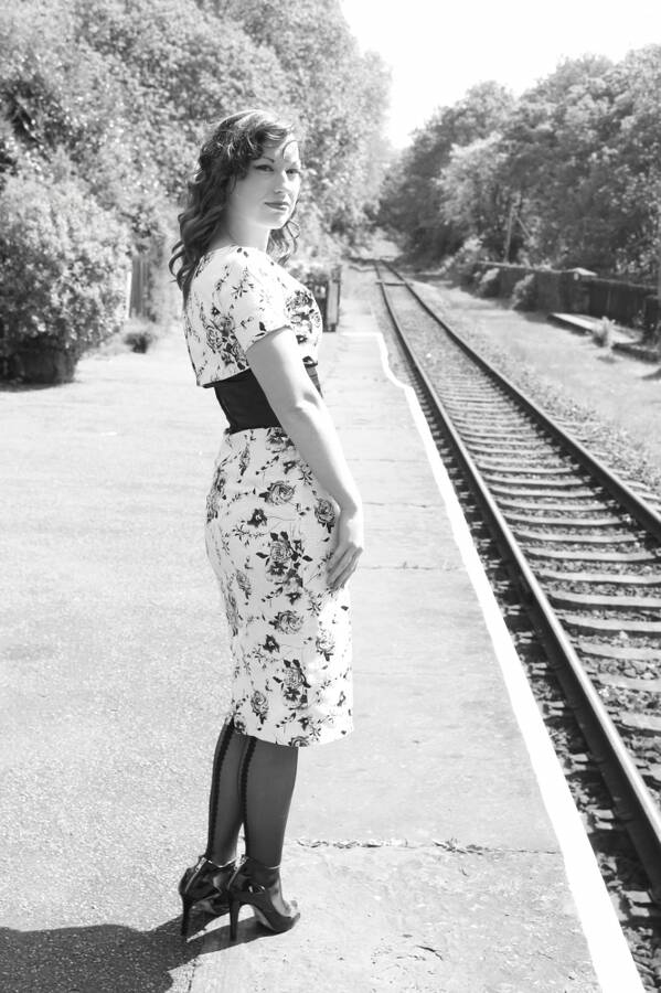 model calicodors alternativefashion modelling photo taken at East lancs railway taken by @Grahampics