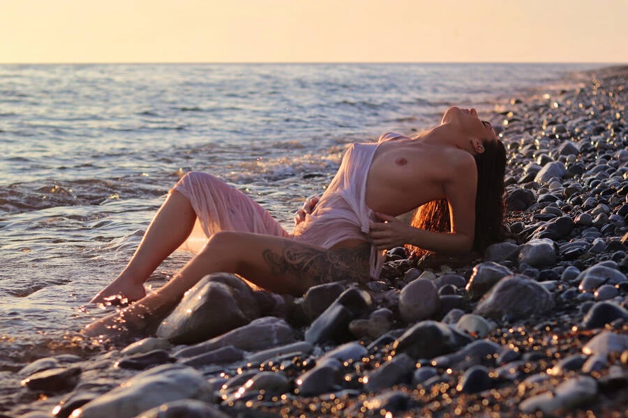 photographer Zeus photoshoot topless modelling photo taken at Cyprus