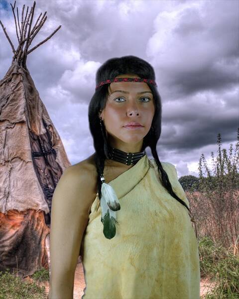 photographer HotShot theme modelling photo. native american.