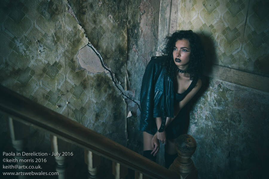 model Paola S gothic modelling photo taken by Keith Morris
