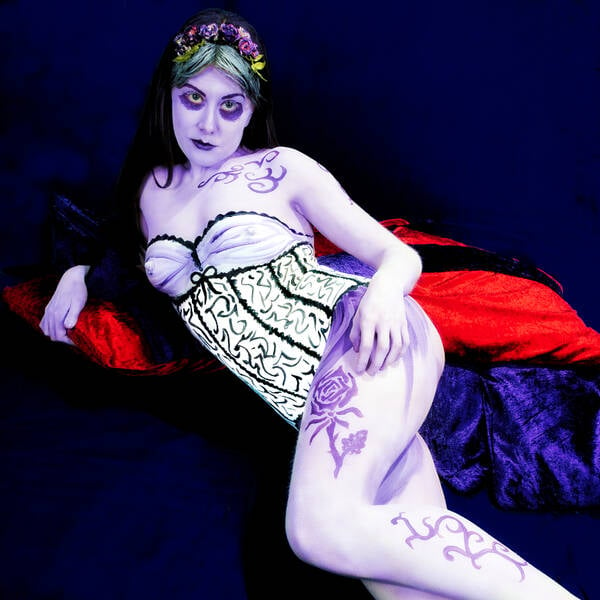 photographer 13arry 13 bodypaint modelling photo with Amethyst