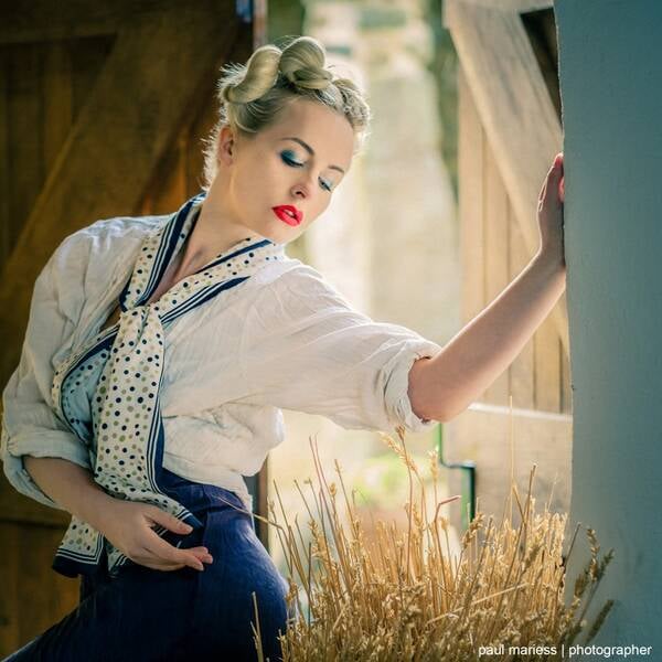 photographer Camera Guy vintage modelling photo taken at Guernsey with @KeiraLavelle