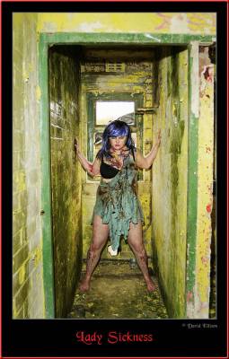 photographer Dave E alternativefashion modelling photo. shot in a derelict mill at linthwaite near huddersfield.