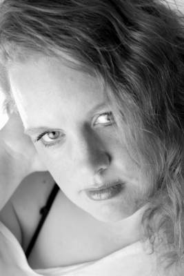 model Pure Warrior Maiden hair modelling photo. taken at a studio in hinckley.