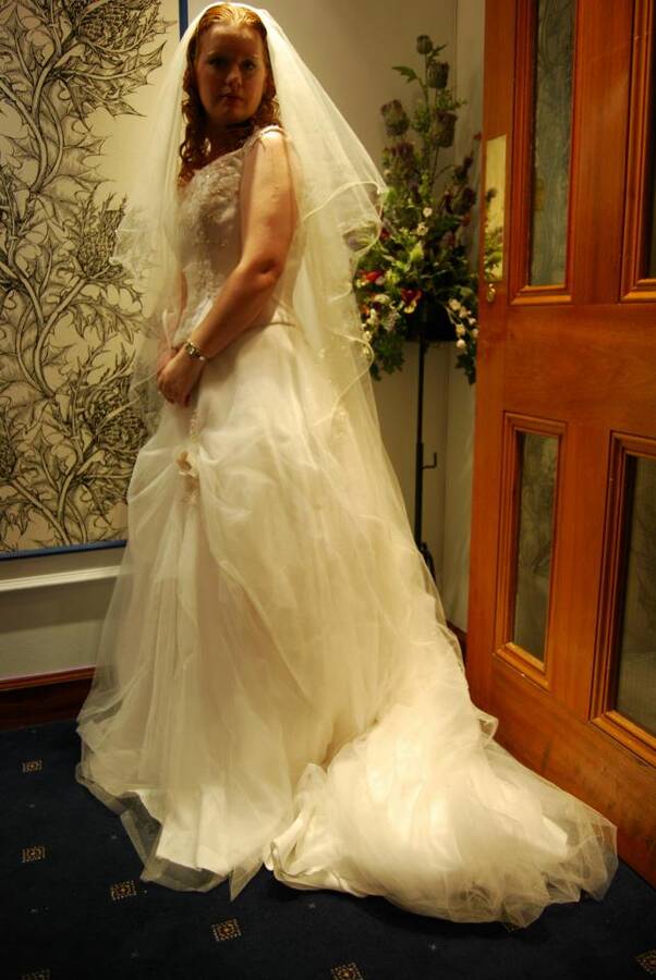 model Pure Warrior Maiden alternativefashion modelling photo. taken at a wedding fair in oban for a charity event.