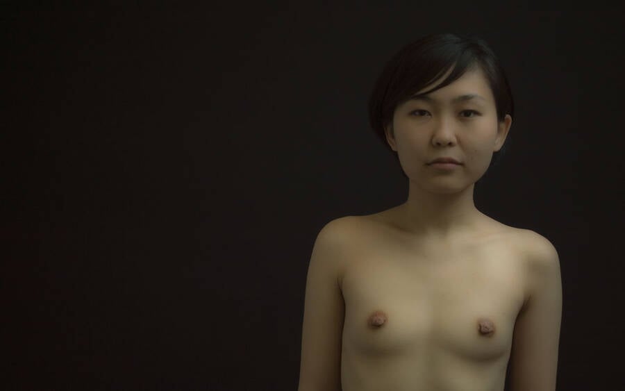 photographer billhartfrench.photography topless modelling photo taken at Kennington, London with Yuka Tanaka