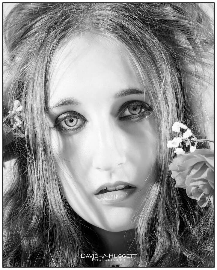 model Floral and Lace  headshot modelling photo